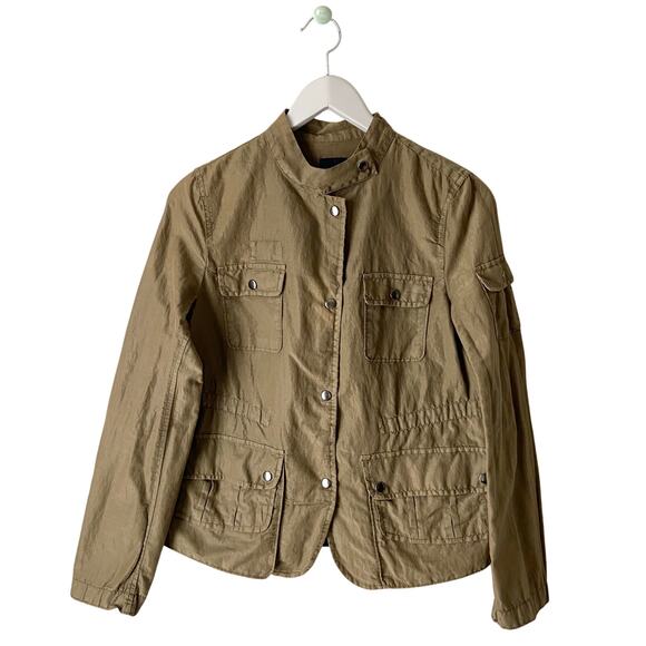 Gap Shimmery Brown Utility Jacket Size Small - Picture 1 of 7